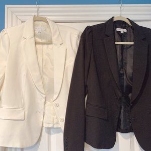 New York &Co Puff Sleeve Stretch Blazers